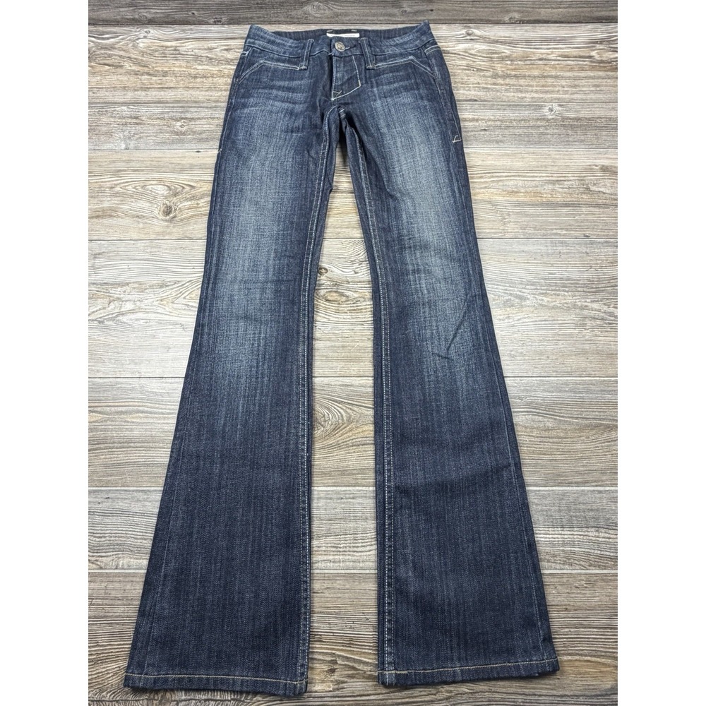 Anoname Lisa Bootcut Jeans Size 25 FITS 28x34  Blue Denim Festival Boho